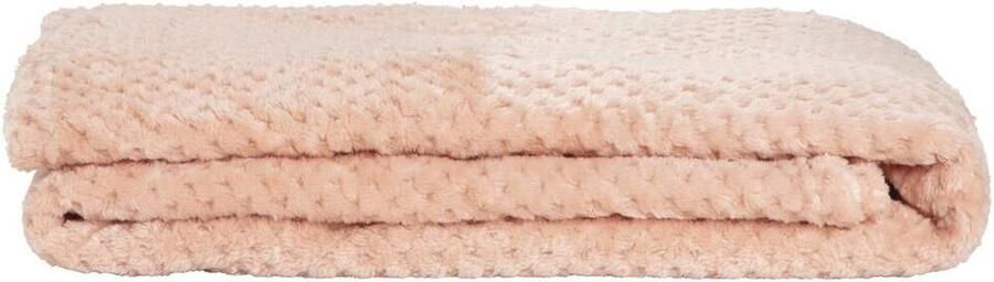 Leen Bakker Plaid Ilona roze 130x170 cm