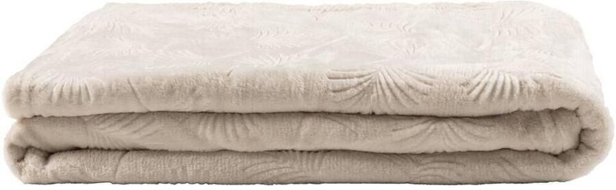 Leen Bakker Plaid Jerdy beige 130x170 cm