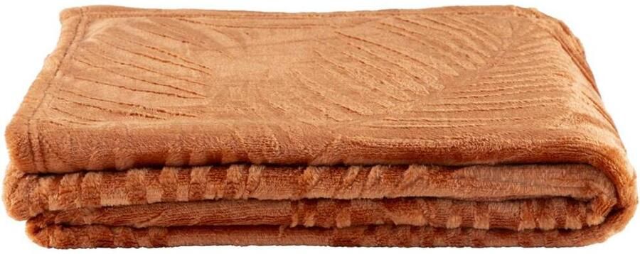 Leen Bakker Plaid Ray caramel 130x170 cm