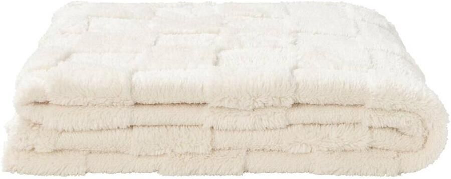 Leen Bakker Plaid Sjors off-white 130x170 cm