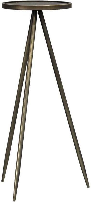 Leen Bakker Plantentafel Gianni goudkleurig 80 5xØ30 cm