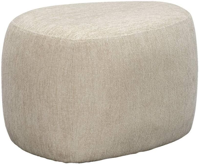 Leen Bakker Poef Kacy beige 38x60x48 cm