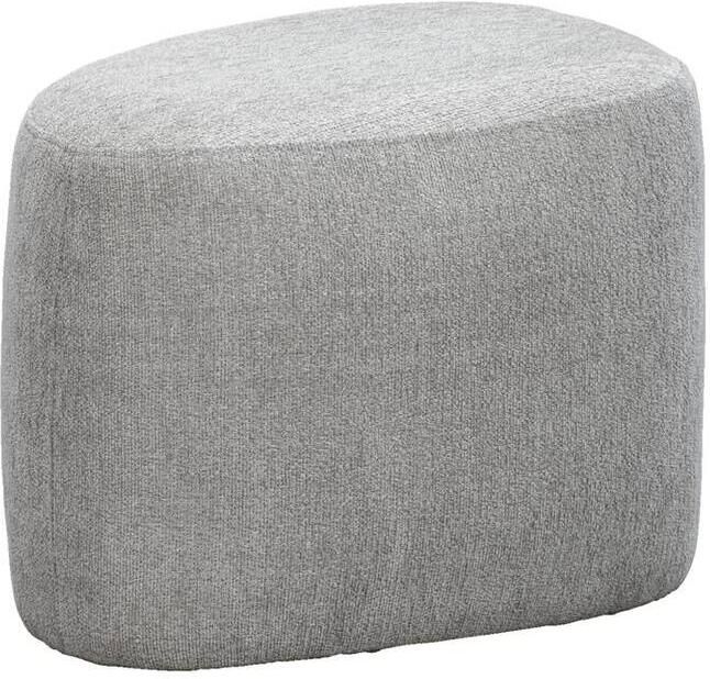 Leen Bakker Poef Kacy lichtgrijs 38x55x40 cm
