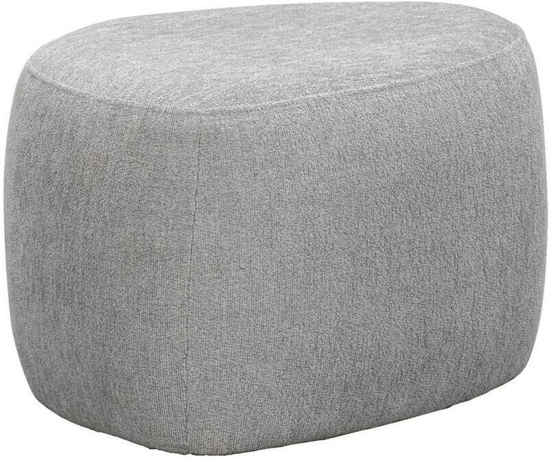 Leen Bakker Poef Kacy lichtgrijs 38x60x48 cm