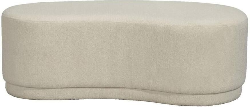 Leen Bakker Poef Siena crème 42x120x60 cm