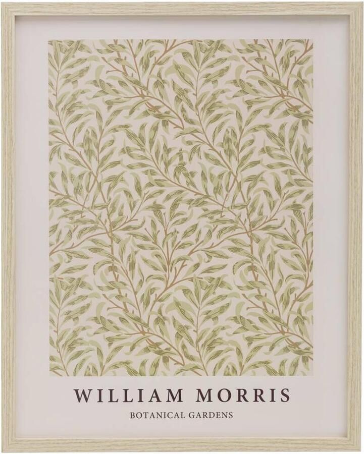 Leen Bakker Poster Leaf MDF glas 50x40 cm