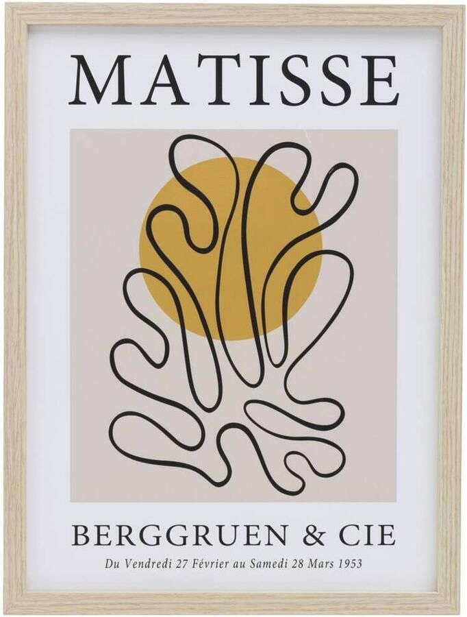Leen Bakker Poster Matisse MDF glas 40x30 cm