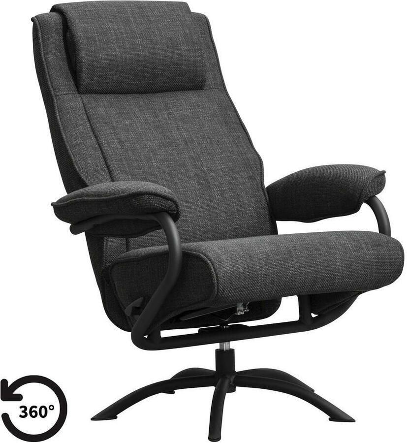 Leen Bakker Relaxfauteuil Vincent antraciet