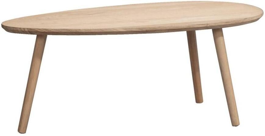 Leen Bakker Salontafel Arvin naturelkleur 50x100x40 cm