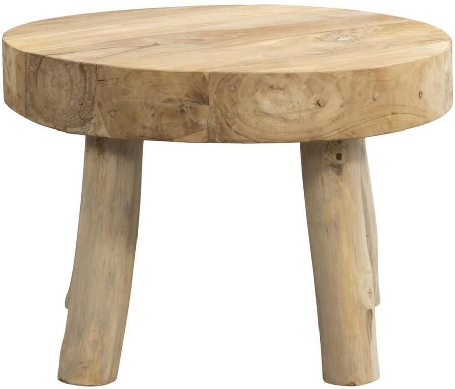 Leen Bakker Salontafel Tjeu naturel 43xØ60 cm