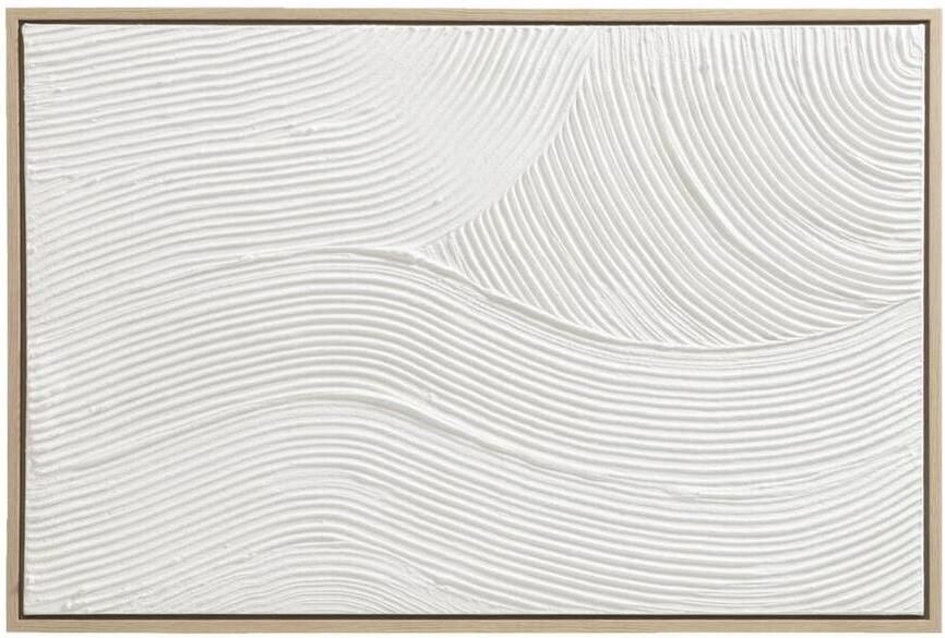 Leen Bakker Schilderij 3D Art wit canvas hout 60x90 cm