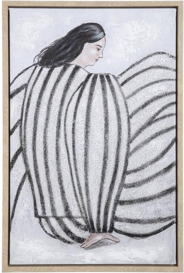 Leen Bakker Schilderij Woman multikleur 60x40 cm