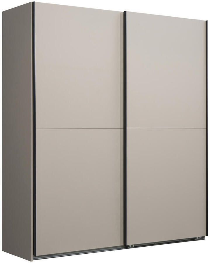 Leen Bakker Schuifdeurkast Dex kiezel 198x180x64 cm