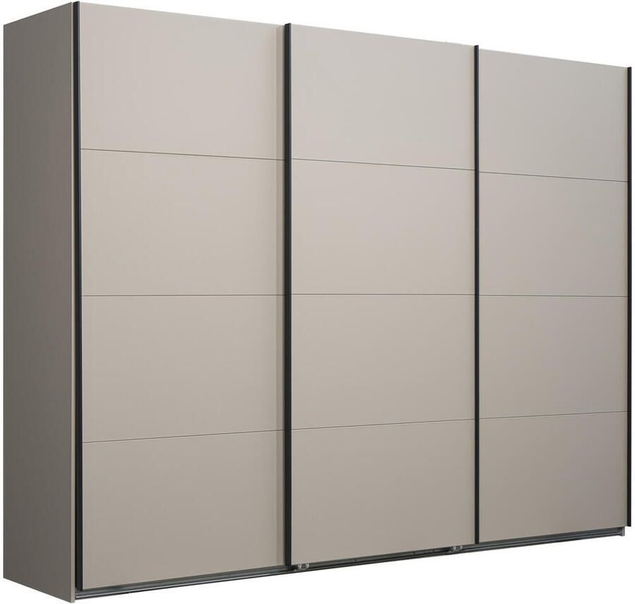 Leen Bakker Schuifdeurkast Dex XL kiezel 208x270x65 cm