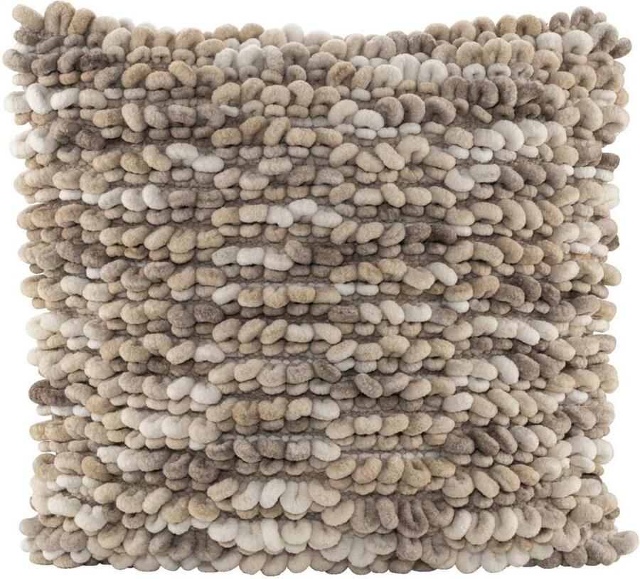Leen Bakker Sierkussen Iep beige zand 45x45 cm