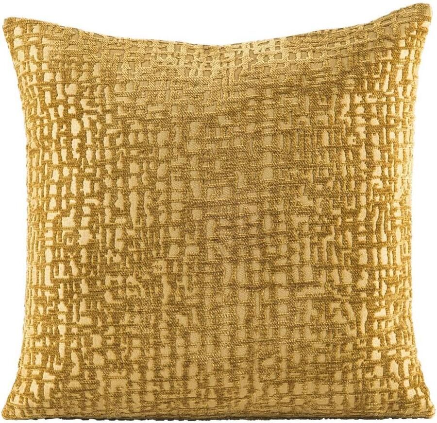 Leen Bakker Sierkussenhoes Kiran oker 45x45 cm