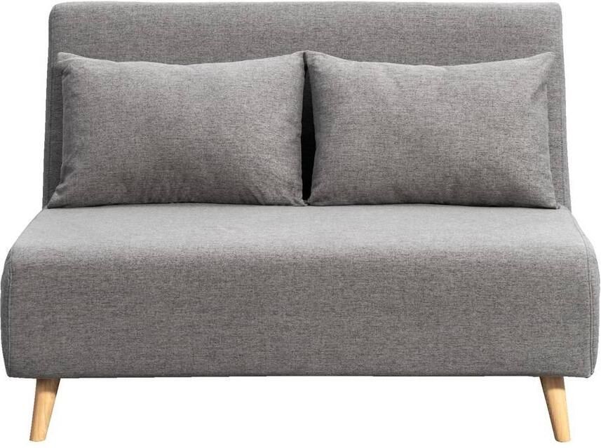 Leen Bakker Slaapbank Luzern grijs 81x121x90 cm