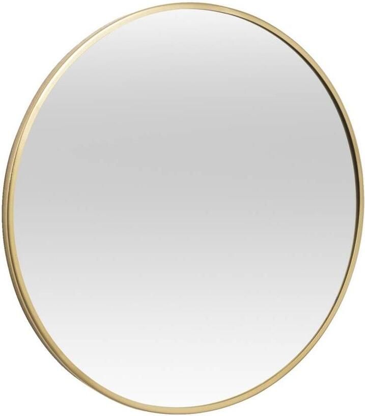 Leen Bakker Spiegel Madrid goudkleurig metaal Ø50 cm