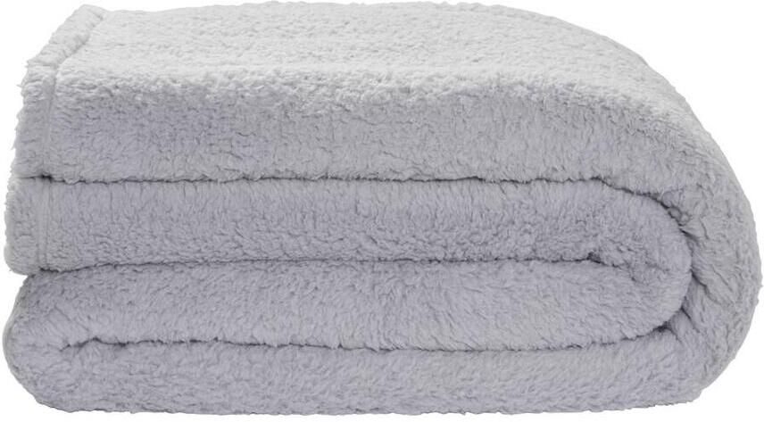 Leen Bakker Sprei Teddy grijs 240x220 cm
