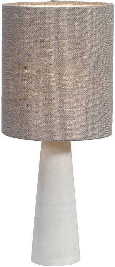 Leen Bakker Tafellamp Allard donkergrijs Ø20x46 cm