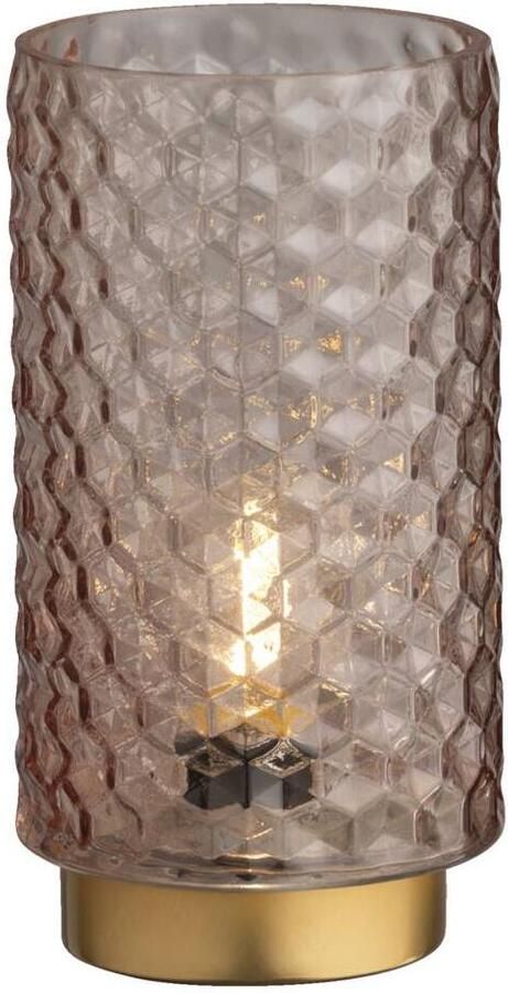 Leen Bakker Tafellamp Cordoba LED roze 20xØ10 5 cm