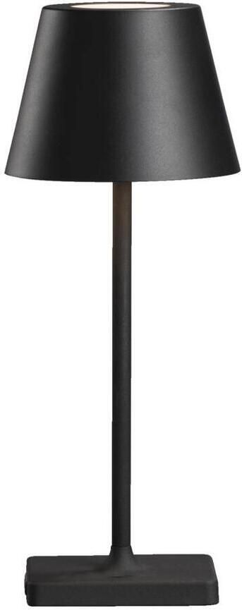 Leen Bakker Tafellamp Kimo zwart Ø14 5 x 38 5 cm