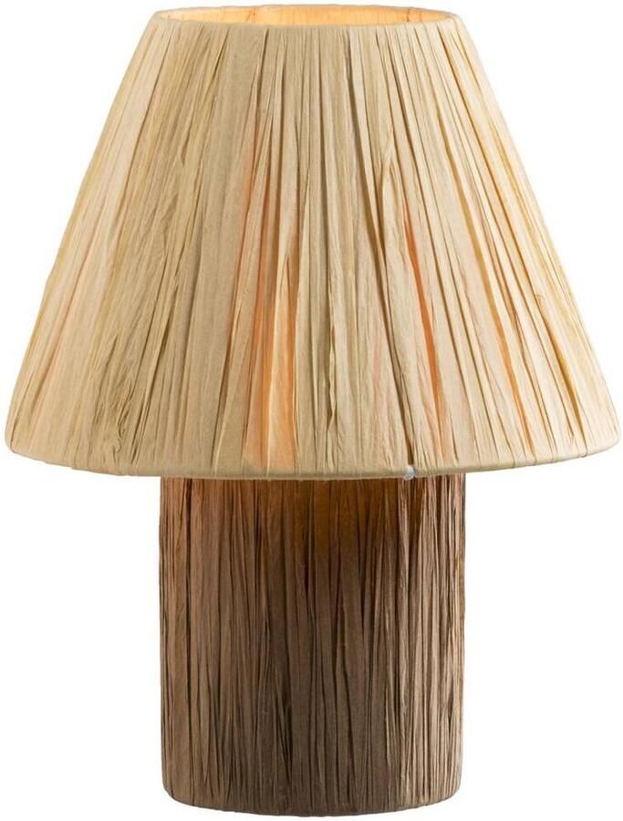 Leen Bakker Tafellamp Paper bruin 26 2x20x20 cm