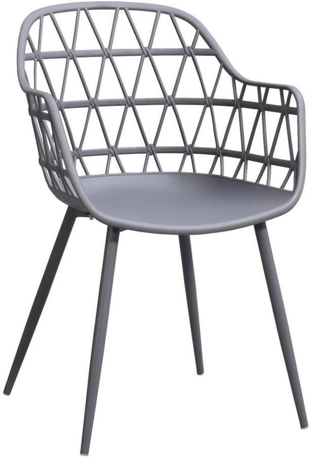 Leen Bakker Terrasstoel Frejus kunststof antraciet