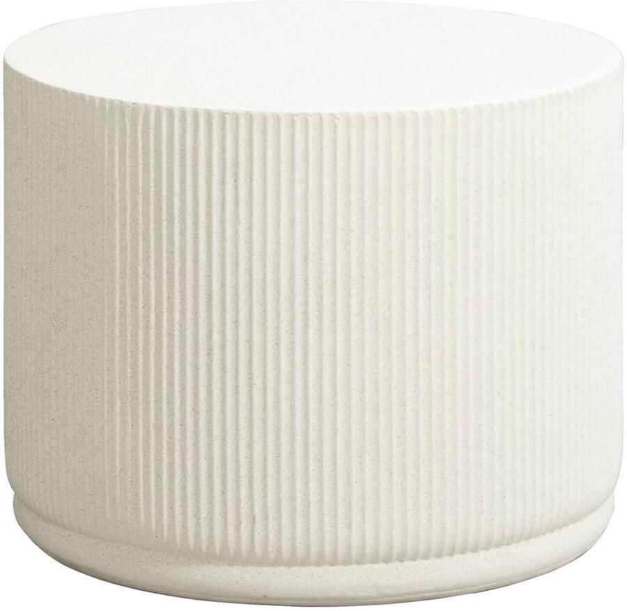 Leen Bakker Tuinbijzettafel Rafinna zand 38x50x50 cm