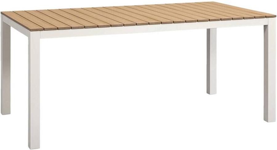Leen Bakker Tuintafel Toulon zand 74x169x90 cm