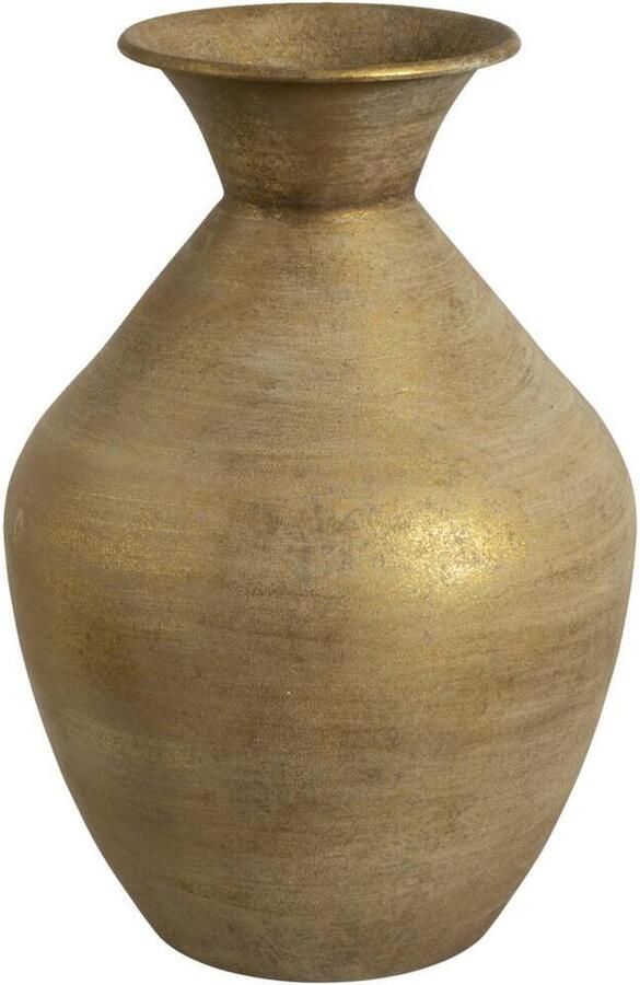 Leen Bakker Vaas Antica goudkleurig metaal 37xØ25 cm