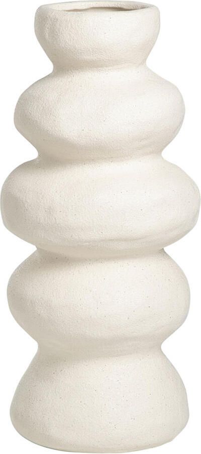 Leen Bakker Vaas Bobbie off-white 30 8xØ13 5 cm