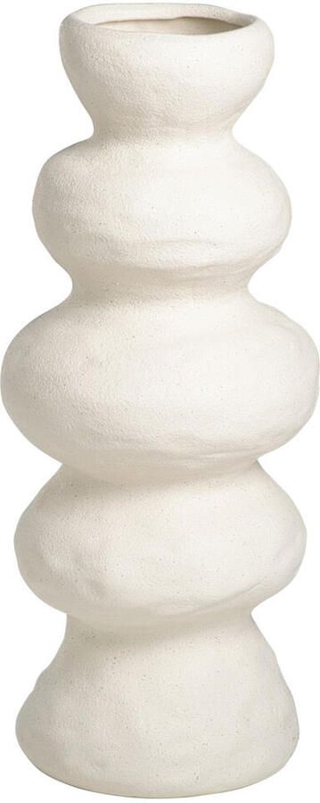 Leen Bakker Vaas Bobbie off-white 38xØ16 3 cm