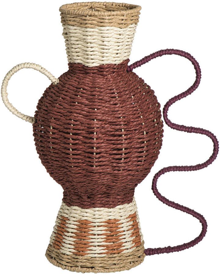 Leen Bakker Vaas Fes multikleur metaal 41x34 5x21 cm