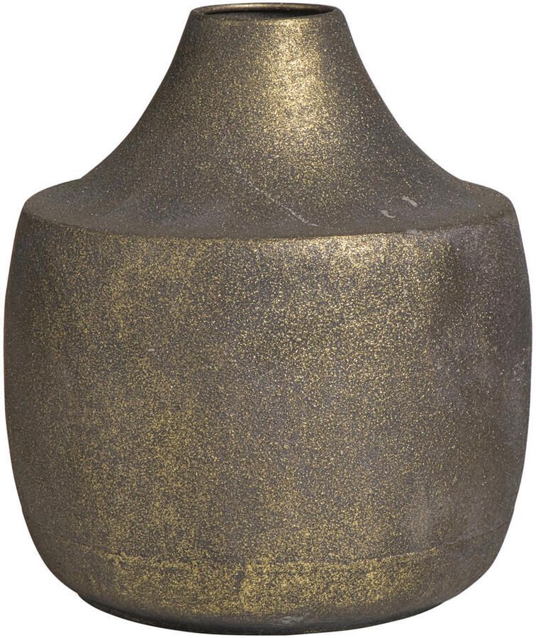 Leen Bakker Vaas Louis goudkleur metaal 24 5xØ22 cm