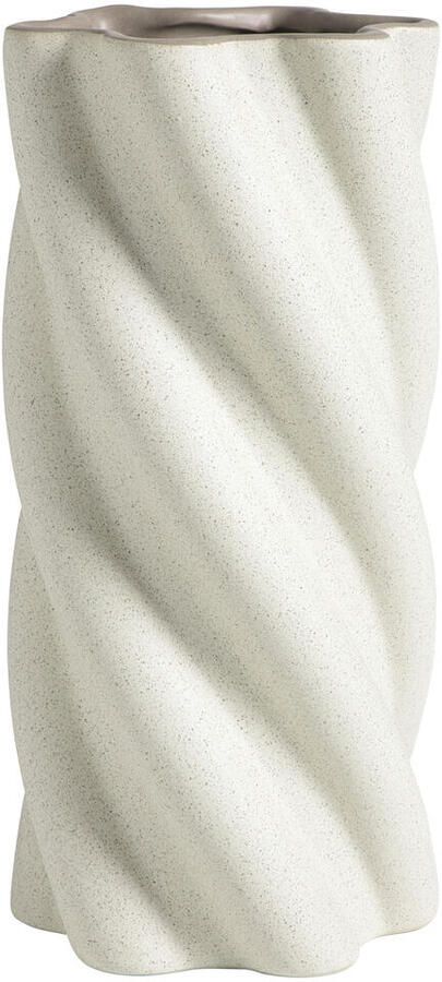 Leen Bakker Vaas Twist off-white 29 8xØ14 2 cm