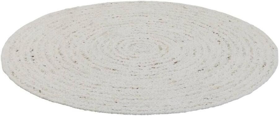 Leen Bakker Vloerkleed Anjali wit Ø100 cm