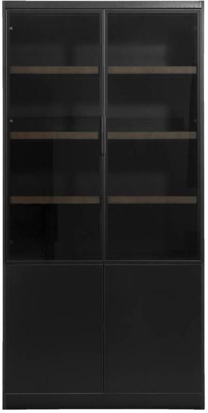 Leen Bakker Wandkast Virgil zwart 220x110x40 cm