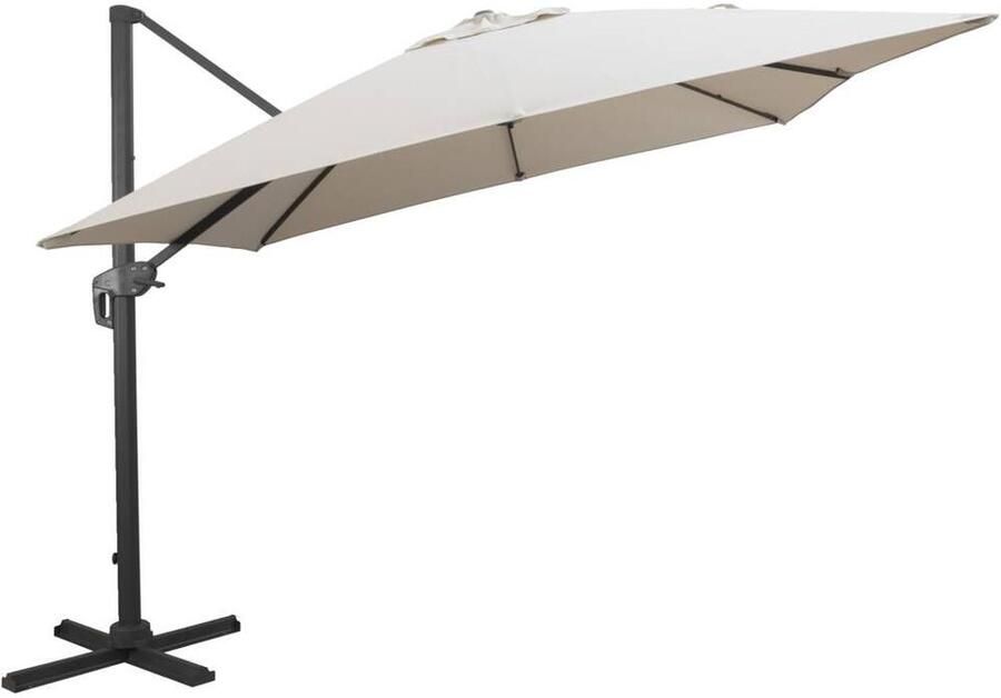 Leen Bakker Zweefparasol Iris zand 300x300 cm