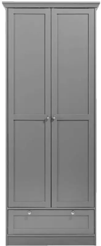 Leen Bakker Legkast Vera 2-deurs antraciet 200x80x39 cm