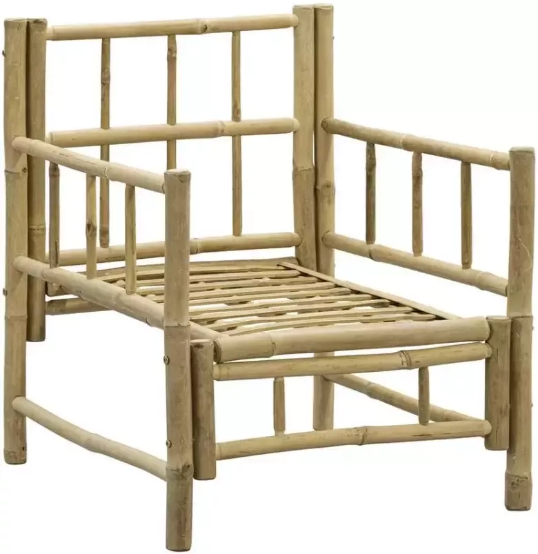 Leen Bakker Loungestoel Tarifa bamboe naturel 82x66x75 cm