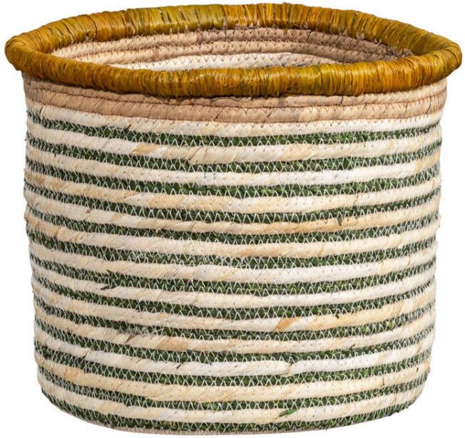 Leen Bakker Mand Laureen crème naturel maïs 26xØ28 cm