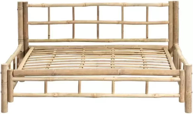 Leen Bakker Palletbank Tarifa bamboe naturel 120x85x66 cm