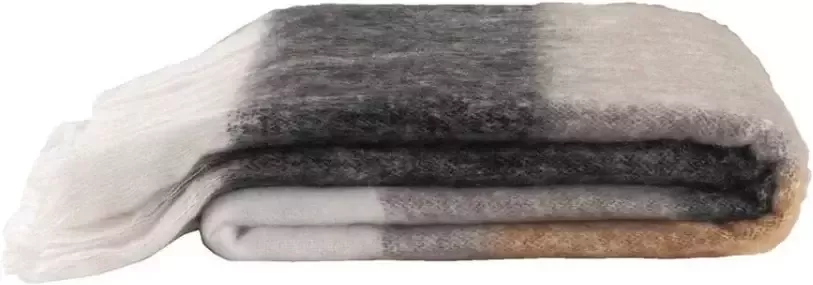 Leen Bakker Plaid Elion grijs bruin 130x170 cm