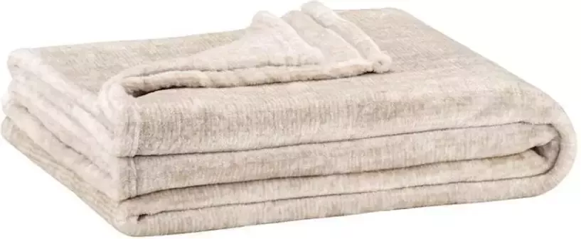 Leen Bakker Plaid Xavier taupe 130x160 cm - Foto 1