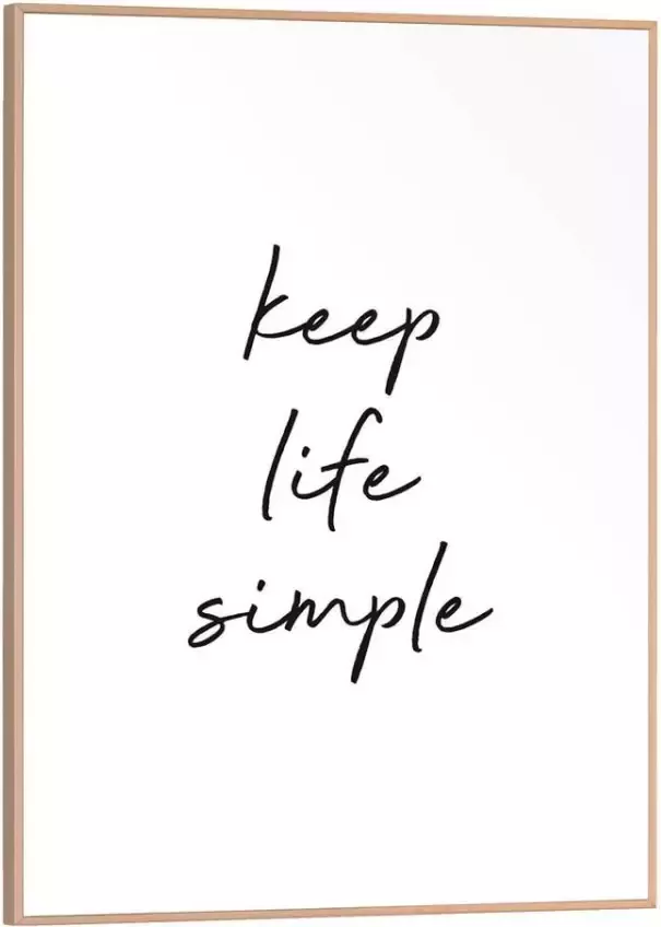 Leen Bakker Poster Keep life simple 40x30 cm - Foto 5