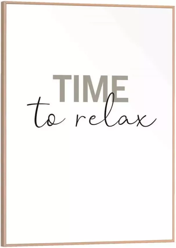 Leen Bakker Poster met lijst Time to Relax 30x40 cm - Foto 5