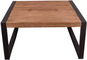 SIT Salontafel Live Edge van massief acaciahout met metalen frame