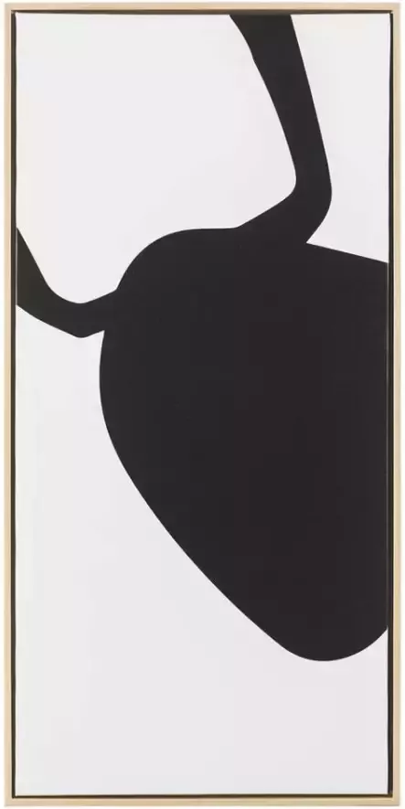 Leen Bakker Schilderij Abstract Line zwart 82 5x42x3 5 cm