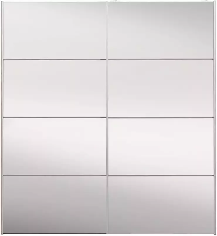 Leen Bakker Schuifdeurkast Verona eikenkleur spiegel 200x182x64 cm
